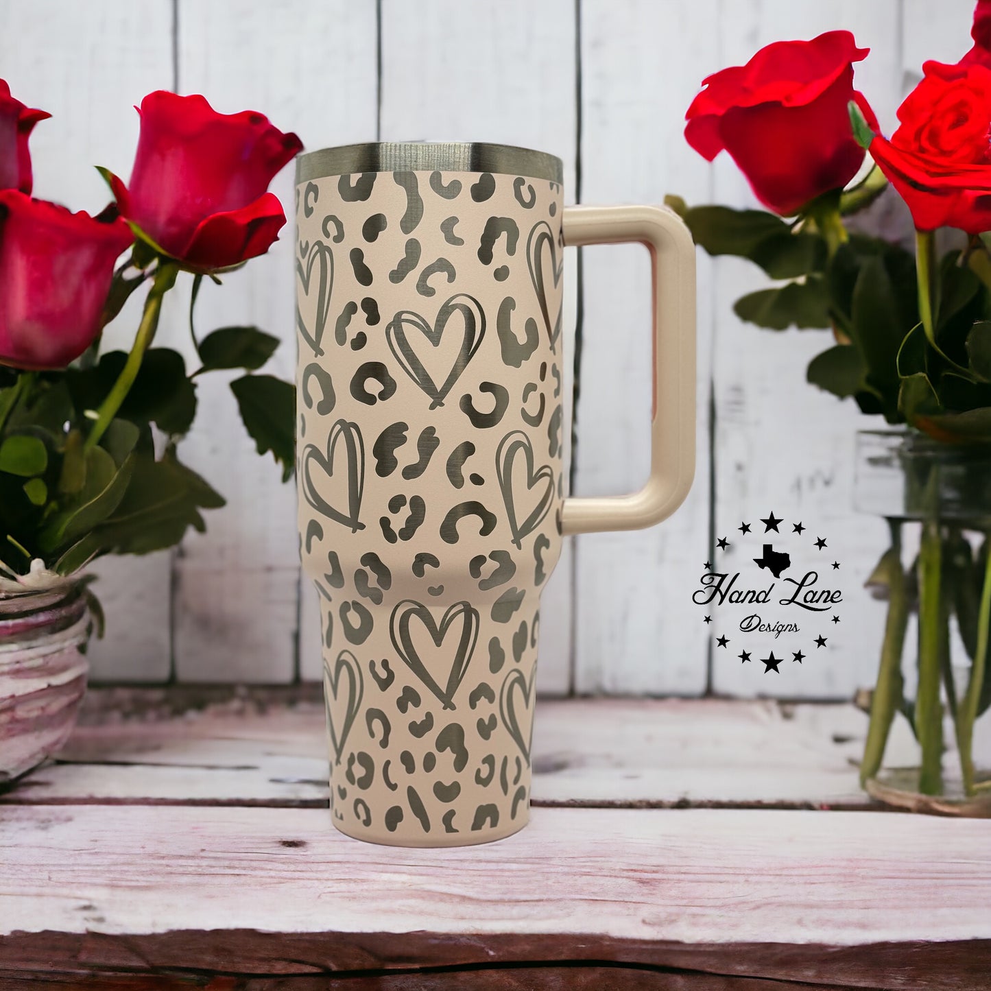 40oz Tumbler-Valentines Heart full Wrap