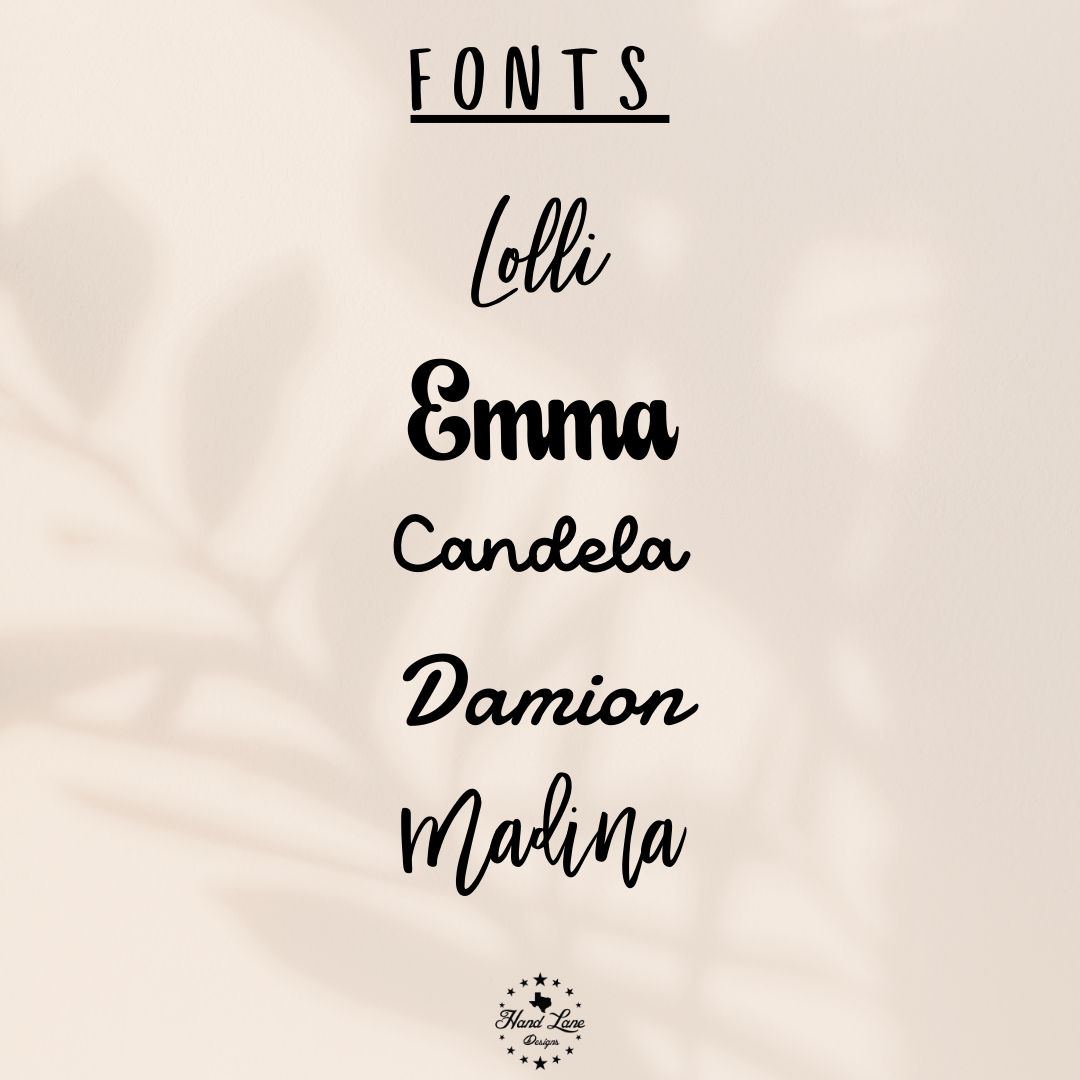 Custom Stanley Name Plate/ Cup Topper (30 or 40 oz)