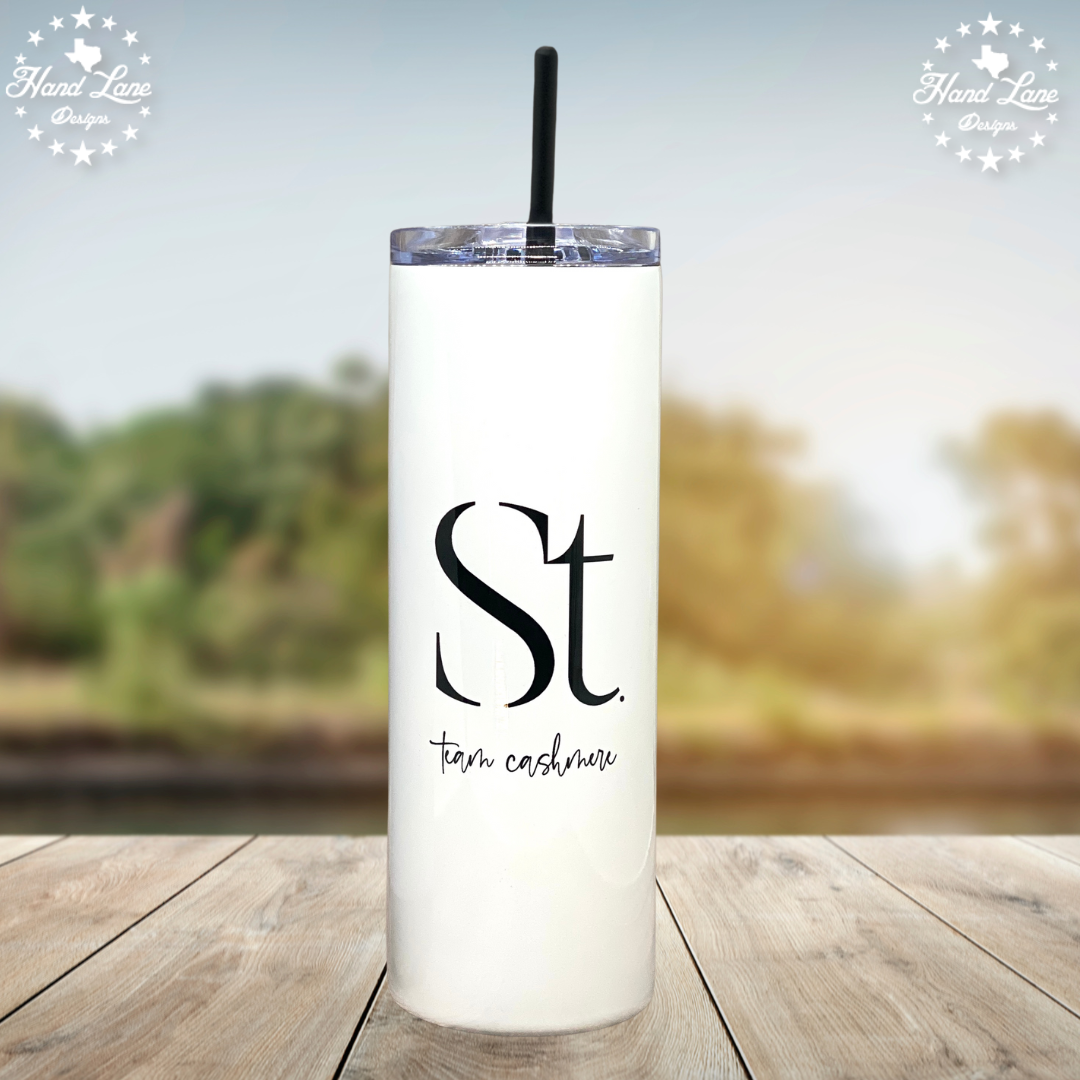 20oz Skinny Tumbler - White