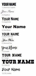 Font options 1-10 for personalizing the pink Cancer Messed With the Wrong Girl engraved tumbler