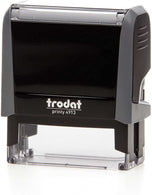 Trodat Printy 4913 black self inking stamp used for personalized classroom teacher stamps
